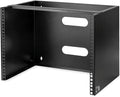 StarTech.com 8U Wall Mount Patch Panel Bracket - 13.75 inch Deep - 19" Patch Panel Rack for Shallow Network Equipment- 80lbs Capacity, TAA (WALLMOUNT8)