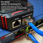NOYAFA NF-8209S Network Cable Tester for CAT5, CAT6, LAN/Ethernet with PoE and NCV, LCD Anti-Interference scan Mode Wire Tracer Lithium Battery Charge
