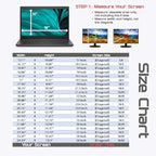 Computer Privacy Screen Filter for Widescreen Monitor - Anti-Glare, Blue Light Reduction, and Privacy Shield Protector - 24 Inch 16:9 Aspect Ratio
