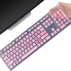 Keyboard Cover Skin for Dell KM636 KB216 KB216t KB216d KB216p Wired & Wireless Keyboard, Dell Optiplex 5250 3050 3240 5460 7450 7050, Dell Inspiron Desktop 24" 27" 5400 5490 7700 7790 3475 3670 3477