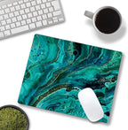 Hokafenle Mouse Pad, Green Marble Mouse Pad Non-Slip Rubber Base Gaming MousePads for Computers Laptop Office, Cute Mouse Pads with Designs for Women, 9.5"x7.9"x0.12" Inch