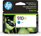 HP 910XL Cyan High-yield Ink Cartridge | Works with HP OfficeJet 8010, 8020 Series, HP OfficeJet Pro 8020, 8030 Series | Eligible for Instant Ink | 3YL62AN