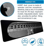 HQRP Elastic Dust Cover w/Bag compatible with Casio LK-265 LK265 LK-280 LK280 WK-6600 WK6600 WK-7600 WK7600 WK-245 WK245 Electronic Keyboards Digital Pianos