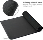 Hexagon Honeycomb Large Mouse Pad,Gaming Keyboard Desk Pad,Extended Mouse Mat Non-Slip Rubber Base with Stitched Edges for Office Game Home XXL 35.4"x15.7"