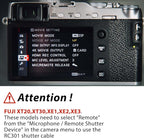 for Fuji/Canon Camera Cable Universal Iron cage Handle Shutter Release Accessory Shutter Cord RC101-E3/2.5mm Remote Control xt2 xt3 xt4 xt5 gfx50/50r/50s/100/100s can80d 90d r8 r10 650d 800d