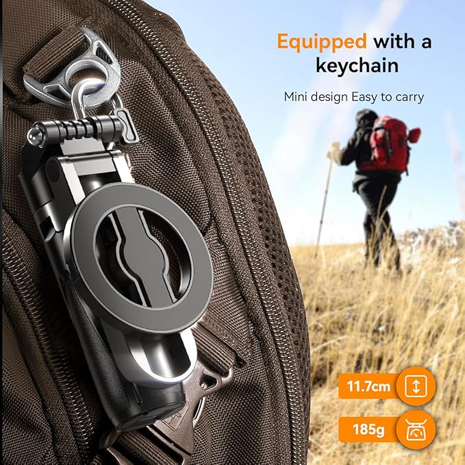 Magnetic Selfie Stick for iPhone,4 in 1 Multifunctional Portable Selfie Sticks Retractable Cell Phone Travel Tripod with Remote Control, Mini Tripod Phone Stand for iPhone 16/15/14/13/12 Series