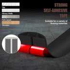 Floor Cord Cover Self Adhesive Cord Hider,10FT Cable Management, Extension Strip Protector for Wires, Prevent Cable Trips for Offices, Gyms, Exhibitions Cavity:0.47"(W) x 0.35"(H) Black