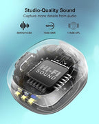 Mini Microphone for iPhone Android, Wireless Mic with 40H Battery, Noise Cancellation, 48KHz 16-Bit, 164ft Range, Magnetic & Clip on Lavalier Microphone for Video Recording, YouTube, Tiktok, Vlogging