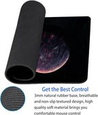 Sci-fi Galaxy Planet Mouse Pad Personalized Design Laptop Computer Non-Slip Rubber Mousepad 9.5x7.9 Inch
