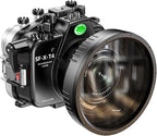 Sea frogs Waterproof Camera Housing Compatible with Fujifilm X-T4 16-50MM 18-55MM IPX8 40m/130ft Maximum Diving Depth Underwater Camera Case for Diving, Surfing, Rowing, Skiing