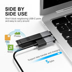 USB Type C Adapter 8 Pack,USB to USB C Adapter,USBC Type A Male Female OTG Converter Adaptor,Charger Cable Connector for iPhone 15 14 13,MacBook Pro,iPad,iMac,Grey