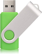 Aiibe 10 Pieces 32GB USB Flash Drive 10 Pack USB 2.0 Memory Stick Thumbdrives (Mix Colors : Black Blue Red Green Orange White Yellow Pink Purple Silver)