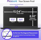 3 Pcs 17.3" Anti Blue Light Screen Protector Compatible With Lenovo Hp Dell Acer Asus Samsung etc Laptop-16:9 Aspect, 17.3 Inch Computer Monitor Glare Filter Uv Blocker Shield Cover Eye Protection