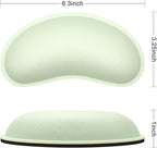 Dapesuom Mouse Wrist Rest, Ergonomic Memory Foam Mouse Wrist for Computer Desk Mats Support, Hand Rest Pad Cushion for Gaming, Office, Laptop, Men, Women, Pain Relief & Easy Typing, Lake Green