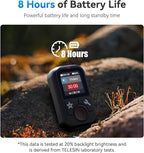 TELESIN T13 Waterproof Wireless Remote Control for GoPro | Color LCD Dispaly, Smart Controller with Wrist Strap Compatible with Go Pro 13 12 11 10 9 8 Black Max Mini Action Camera Accessories