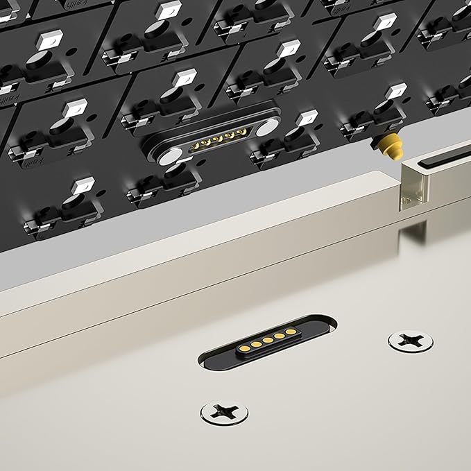 KEEBMONKEY WOBKEY Crush 80 Reboot CNC Aluminum 5-Second Quick-Release Triple-Mode Connectivity Mechanical Keyboard with Superior Acoustics (Pro Black)