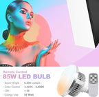LimoStudio (LED Super Bright) 3400W Output Remote Control, 22 x 32 inch Softbox 85W Bulbs Light Kit, 3000K-5500K Adjustable Color & Brightness, 12600 Lumen, CRI>95, Soft Box Diffuser, AGG3214