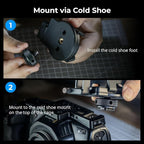 SMALLRIG Universal SSD Holder for MagSafe, with Cold Shoe & Cable Clamp, 40-60mm Wide Clamping, SSD Mount Bracket for Samsung T5 T7 SSD, for SanDisk SSD, for Camera Cage, for iPhone 17/16/15/14-5196