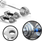 Lamoutor 2Pcs Anti-Slip Hex Nut Collar Screw for Barbell Dumbbell Weight Lifting