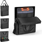 Bag for Portable Solar Panel 100w 200w,Waterproof Solar Panel Carrying Case Compatible with Jackery Solarsaga,Padded Travel Solar Protector Case with Accessory Pocket
