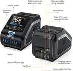 FNIRSI DWS-200 200W 245 Precision Digital Soldering Station Kit with 6 F245 Soldering Iron Tips and 2 Helping Hands, Temp Value & Curve Mode, 3 Temperature Storage, Full-Color Display