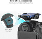 FANAUE SSD Mount Bracket SSD Holder with Cold Shoe Cable Clamp, 1.5"-2.1" for Samsung T5 T7 SSD SanDisk Compatible with BMPCC 4K /6K /6K Pro Camera Cage