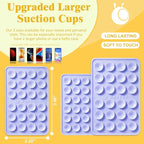 Anteel Medium-Sized Silicone Suction Phone Case Adhesive Mount, Enhanced Suction Power and Upgraded Thickened Sticky Phone Grip, Durable, Hands-Free Sticky Phone Holder, 2.28"x3.46" (Rose)