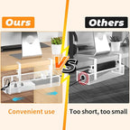 Under Desk Cable Management Tray, Wire Management Desk Cable Organizer Cable Management Box, Cord Organizer Storage for Office