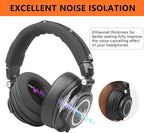 GVOEARS Replacement Earpads for Audio Technica ATH M50X/M40X/M30, HyperX Cloud/Alpha, Sony MDR-7506 Series, Steelseries Arctis earpads Replacement, Ear Cushions Also fit Turtle Beach Stealth & More