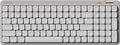 Flow Lite 100 Keys Low Profile Mechanical Keyboard, Swappable Rechargeable Wireless Keyboard with 2.4G Receiver, Bluetooth and Wired Connection for Windows, Mac/Specter Linear Switches (Marble)