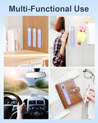 eZAKKA Silicone Pencil Holder For Most Pens,Pencils, 7.8 inch Self-Adhesive Stick To Notebooks,Diary, Desks,Tablet, Purple, 1 Pack