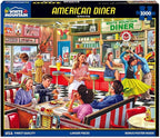 White Mountain Puzzles American Diner, 1000 Piece Jigsaw Puzzle