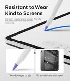 Replacement Pencil Tips for Apple Pencil Pro, Pen Tips for Apple Pencil 2nd Gen/1st Gen/USB-C, Wear-Resisting Pencil Nibs with Storage Box, Pen Nibs Set Compatible with Apple Pen (6 Pack, Purple)