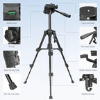 NEEWER Entry Level Version Mini Desk Phone Tripod Compatible with iPhone for Video Recording, Small Compact Table Top DSLR Camera Camcorder Webcam Stand, 3 Way Pan Tilt Head & Cell Phone Holder, TP52