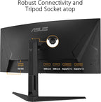 ASUS TUF Gaming 34” 1440P 1500R Curved Monitor (VG34VQL3A) - QHD (3440 x 1440), 180Hz, 1ms, Extreme Low Motion Blur, Freesync Premium Pro, 125% sRGB, DisplayHDR 400, Height Adjustable, 3 year warranty