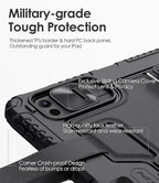 Nillkin Carry Go Keyboard Case for iPad Pro 11 inch (M4) 2024 with Handle, Rugged Case with Detachable Keyboard for iPad Pro 11, Magic Trackpad, 7 Colors Backlit, Camera Cover, Black