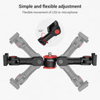 Dual Cold Shoe Mount by SmallRig, Extension Bar Universal Cold Shoe Adapter with 1/4" Thread Holes, for Microphone,Led Video Light, Audio Recorder Monitors-3483B