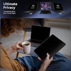 Privacy Screen Protector Compatible with iPad Pro 12.9 Inch 2018 2020 2021 2022, Anti Glare Blue Light Spy Filter Private, High Sensitive Bubble-Free Easy Install Black Security Screen Shield