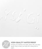 YSAGi Non-Slip Leather Desk Pad, Waterproof Laptop Computer Desk Keyboard Mat, Table Protector Blotter Mat, Large Mouse Pad for Office/Work/Home/Decor(White, 31.5" x 15.7")