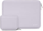 MOSISO Laptop Case 13.3 inch, 13-13.3 inch Laptop Sleeve Bag Compatible with MacBook Air/Pro 13/Pro 14 M5 M4 M3 M2 M1, HP Dell ASUS Lenovo, Neoprene Computer Sleeve Bag with Small Case, Dusty Lilac