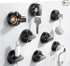 8 Pack Charging Cord Organizer [1S Snap-on] LISEN Magnetic Charging Cord Holder, Easy Open Cable Holder with Strong Adhesive, Cable Management Clips Neatly for Nightstand, Desk, Home, Office, Car