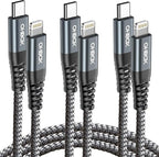 ohbox Long USB C to Lightning Cable 10FT 3Pack iPhone Charger Fast Charging Cord Type C to Lightning Cable for iPhone 14 13 12 11 Pro Max XR XS 8 Plus iPad