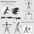 GVM Carbon Fiber Motorized Camera Slider - 31"/80CM with Remote Control, Supports Time-Lapse Photography, Video Mode, Tracking Shooting for Most Cameras