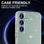 for Samsung Galaxy S24 FE Camera Lens Protector, Individual Metal Ring Tempered Glass Lens Cover, [Strong Adsorption] Scratch Resistant Ultra-Thin HD Clear Lens Cover, 1 Set-Colorful