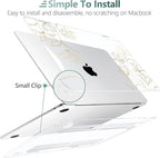 TWOLSKOO Compatible with M4 MacBook Air 15 inch Case 2025-2023 Released Model M4 A3241 M3 A3114 M2 A2941, Plastic Hard Shell & Screen Protector & Keyboard Cover & Trackpad Film, Florals X449