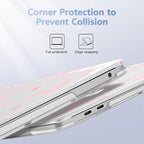 Case for MacBook Pro 13 inch with/Without Touch Bar (2016-2022, M2 A2338 M1 A2289 A2251 A2159 A1989 A1706 A1708), Hard Shell + Keyboard Cover + Dust Plug, Bow
