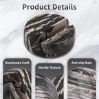 Marble Phone Stand for Desk - Cell Phone Holder for Nightstand Office Decor Compatible with iPhone 17 16 15 Pro Max iPad mini, Telephone Boho Black Marble Kitchen Accessories