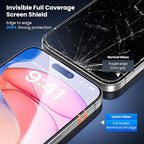 Uyiton UnBreak-Glass for iPhone 15 Pro Max Screen Protector, [Easy to Install] Full Coverage Case Friendly Scratch Resistance Bubble-Free 9H Tempered Glass Screen Protector 15 Pro Max(6.7''), 2 Pack