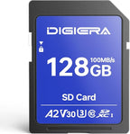 128GB CS100 SDXC UHS-I Memory Card - up to 100MB/s, C10, U3, V30, 4K UHD, SD Card for Computers, Digital Cameras, Home Theatre Devices, Car Navigation Systems (1 Pack)