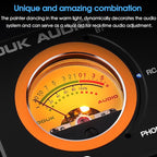 Douk Audio 2 Channel TPA3255 Bluetooth Amplifier 300W x2, Turntable Phono Amp with VU Meter, Treble Bass Control for MM Record Players, Home Theater Speakers (ST-01 Plus)